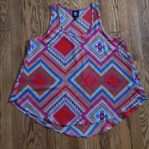bobeau Tops - Bobeau Bright High/Low Tank bobeau Tops - Bobeau Bright High/Low Tank